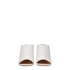 Off-White Plateau in Pelle Bianca