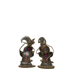 Sandalias tipo chancla de cuero verde The Attico