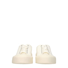 Jil Sander Beige Fabric Low Tops