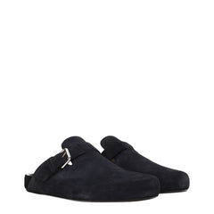 Isabel Marant Black Leather Slippers Sandals