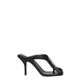 Givenchy Black Leather Stiletto Heels Sandals