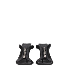 Givenchy Black Leather Stiletto Heels Sandals