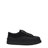 Jil Sander Schwarze Chunky-Sneaker aus Stoff