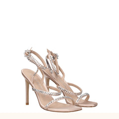 Stuart Weitzman Pink Satin Stiletto Heels Sandals