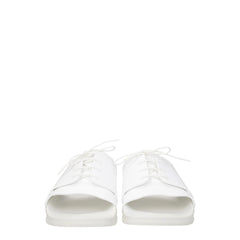 Maison Margiela White Cotton Slippers Sandals