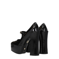Stuart Weitzman Black Leather Platforms Pumps