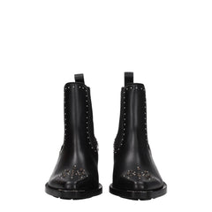 Chloé Black Leather Ankle Boots