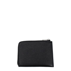 Palm Angels Black Leather Cardholders