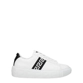 Versace White Leather Low Tops