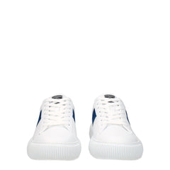 Versace White Leather Low Tops