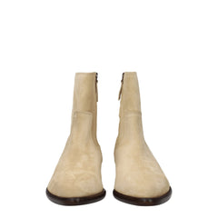 Isabel Marant Beige Leather Ankle Boots
