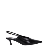 Givenchy Black Leather Mid Heel Pumps
