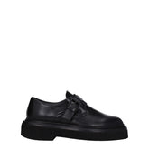 Max Mara Black Leather Oxfords And Derbies