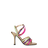 Valentino Garavani Multicolor Leather Stiletto Heels Sandals