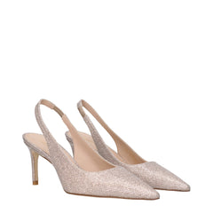 Stuart Weitzman Pink Fabric High Heel Pumps