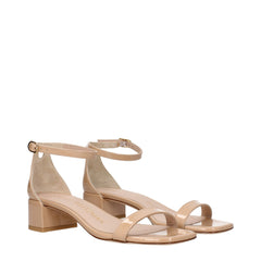 Stuart Weitzman Pink Leather Flat Sandals