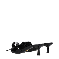 Prada Black Leather Sandals
