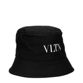 Valentino Garavani Black Cotton Bucket Hats