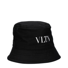 Valentino Garavani Black Cotton Bucket Hats