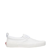 Valentino Garavani White Leather Slip-On Loafers