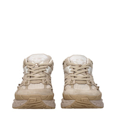 Valentino Garavani Beige Fabric Low Tops