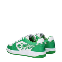 Enterprise Japan Green Leather Low Tops
