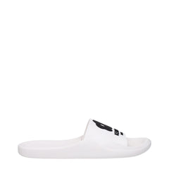 Kenzo White Cotton Slippers Sandals