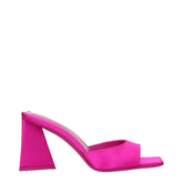 The Attico Pink Satin Stiletto Heels Sandals