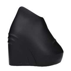 Givenchy Black Cotton Wedges Sandals