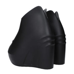 Givenchy Black Cotton Wedges Sandals