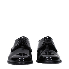 Dolce & Gabbana Black Leather Oxfords And Derbies
