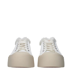 Marni White Leather Low Tops