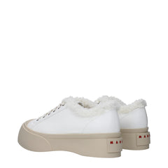 Marni White Leather Low Tops
