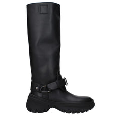 Burberry Black Leather Boots
