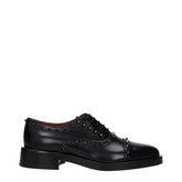 Valentino Garavani Black Leather Oxfords And Derbies