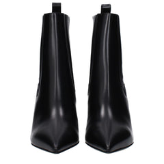 Valentino Garavani Black Leather Ankle Boots