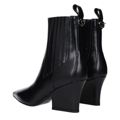 Valentino Garavani Black Leather Ankle Boots