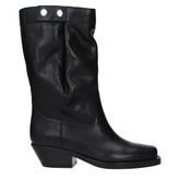 Isabel Marant Black Leather Ankle Boots