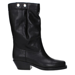 Isabel Marant Black Leather Ankle Boots