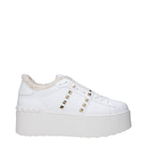 Valentino Garavani White Leather Platform Sneakers