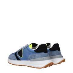 Philippe Model Blue Fabric Athletic Sneakers