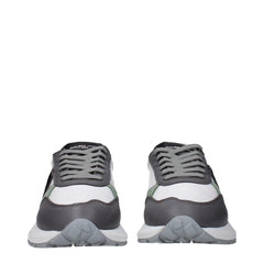 Philippe Model White Fabric Low Tops