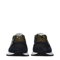 Philippe Model Blue Leather Athletic Sneakers