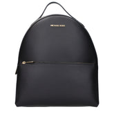 Michael Kors Black Leather Backpacks