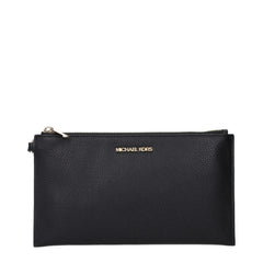 Michael Kors Black Leather Clutch Bags