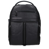 Piquadro Black Leather Backpacks