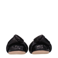 Miu Miu Black Leather Ballet Flats