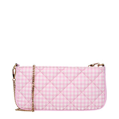 Versace Pink Fabric Shoulder Bags