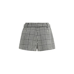 Self-Portrait Houndstooth wool Pants-skirt