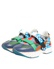Dolce & Gabbana Sneakers in Pelle Multicolor a Tassello Basso